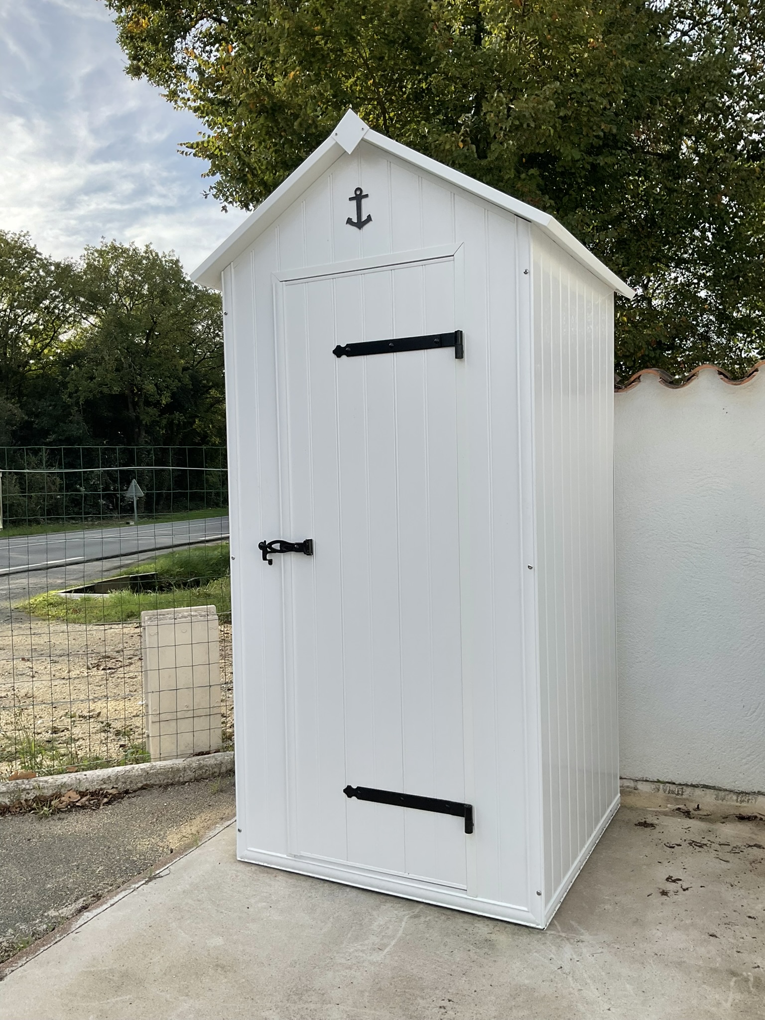 CP100 100 Cabane De Plage Ol ron COLORIS BLANC PVC 1 00 X 1 00m 